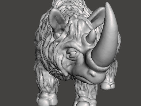 WOOLLY RHINO ICE AGE FIGURE MODEL PREHISTORIC WILDLIFE RPG 3D प्रिंट मॉडल