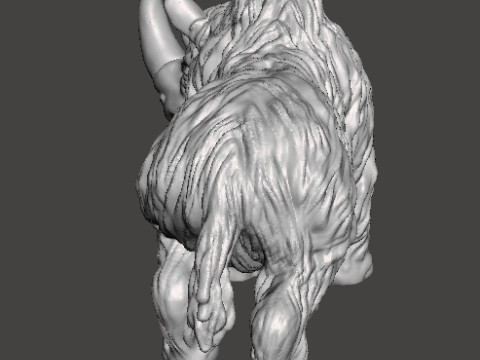WOOLLY RHINO ICE AGE FIGURE MODEL PREHISTORIC WILDLIFE RPG 3D प्रिंट मॉडल