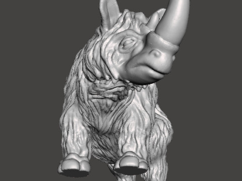 WOOLLY RHINO ICE AGE FIGURE MODEL PREHISTORIC WILDLIFE RPG 3D प्रिंट मॉडल