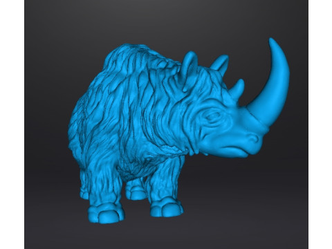 WOOLLY RHINO ICE AGE FIGURE MODEL PREHISTORIC WILDLIFE RPG 3D प्रिंट मॉडल