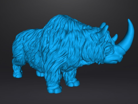 WOOLLY RHINO ICE AGE FIGURE MODEL PREHISTORIC WILDLIFE RPG 3D प्रिंट मॉडल