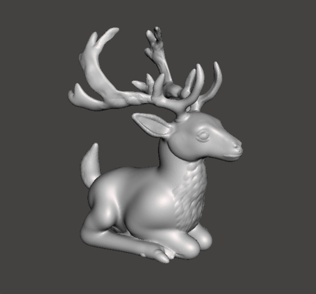LYING STAG REALISTIC FIGURE MODEL ANIMAL CREATURE WILDLIFE 3D प्रिंट मॉडल .c4d .max .obj .3ds .fbx .stl .blend