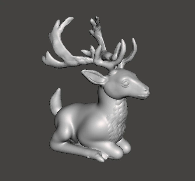LYING STAG REALISTIC FIGURE MODEL ANIMAL CREATURE WILDLIFE 3D Print Model .c4d .max .obj .3ds .fbx .stl .blend 
