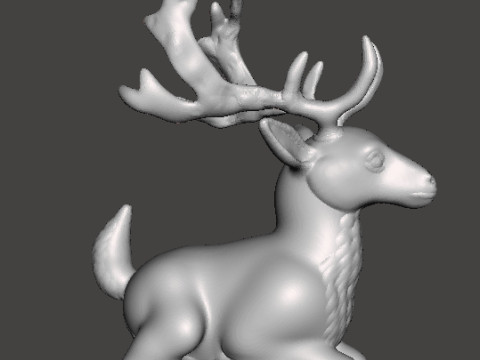 LYING STAG REALISTIC FIGURE MODEL ANIMAL CREATURE WILDLIFE 3D प्रिंट मॉडल