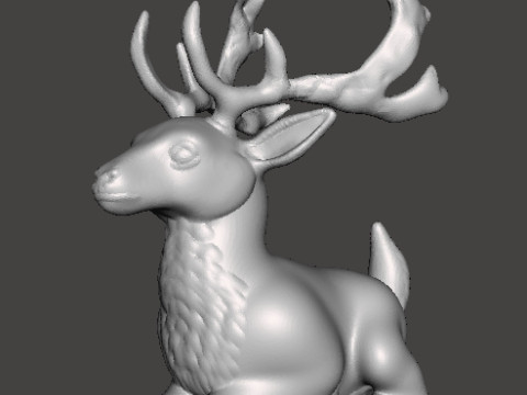 LYING STAG REALISTIC FIGURE MODEL ANIMAL CREATURE WILDLIFE 3D प्रिंट मॉडल