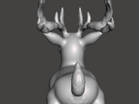 LYING STAG REALISTIC FIGURE MODEL ANIMAL CREATURE WILDLIFE 3D प्रिंट मॉडल