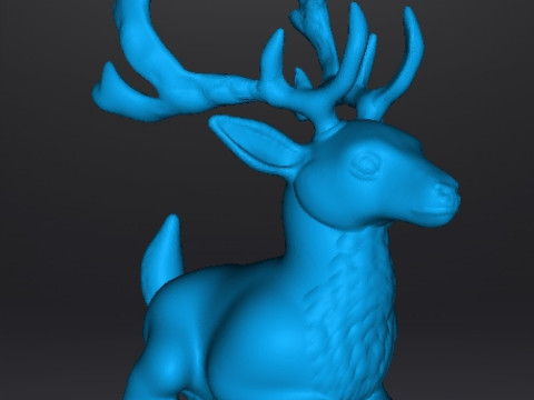 LYING STAG REALISTIC FIGURE MODEL ANIMAL CREATURE WILDLIFE 3D प्रिंट मॉडल