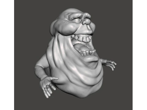 SLIMER GHOST SCULPTURE MODEL CREATURE MONSTER HALLOWEEN 3D Print Model