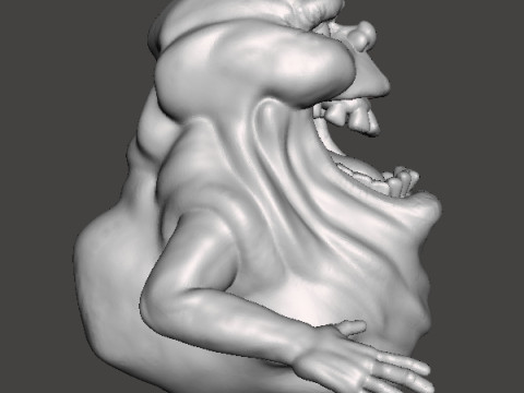 SLIMER GHOST SCULPTURE MODEL CREATURE MONSTER HALLOWEEN 3D प्रिंट मॉडल