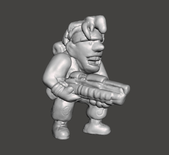 METAL SLUG MARCO ROSSI MINIATURE MODEL FOR SCIFI GAMES RPG 3D प्रिंट मॉडल .c4d .max .obj .3ds .fbx .stl .blend