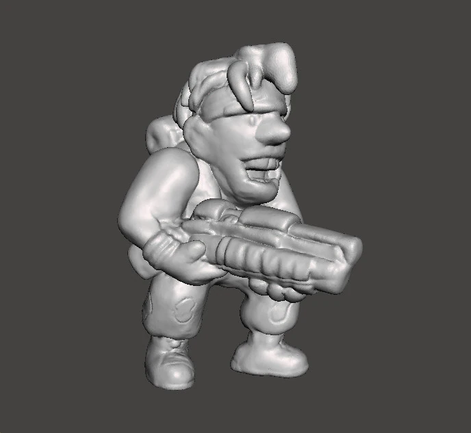 MODELLO IN MINIATURA MARCO ROSSI METAL SLUG PER GDR SCIFI GAMES Modello di stampa 3D .c4d .max .obj .3ds .fbx .stl .blend