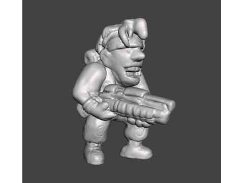 METAL SLUG MARCO ROSSI MINIATURE MODEL FOR SCIFI GAMES RPG 3D प्रिंट मॉडल
