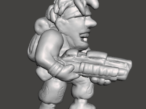 METAL SLUG MARCO ROSSI MINIATURE MODEL FOR SCIFI GAMES RPG 3D प्रिंट मॉडल