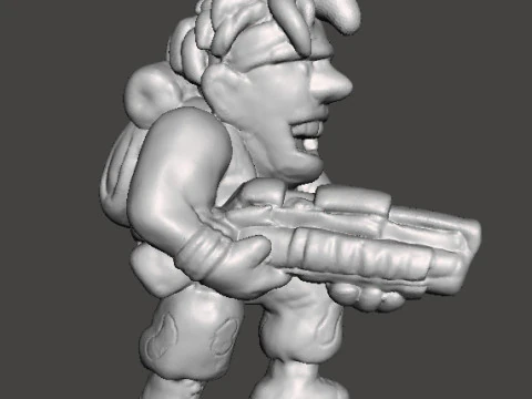 MODELLO IN MINIATURA MARCO ROSSI METAL SLUG PER GDR SCIFI GAMES Modello di stampa 3D