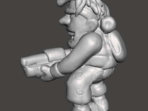 METAL SLUG MARCO ROSSI MINIATURE MODEL FOR SCIFI GAMES RPG 3D प्रिंट मॉडल