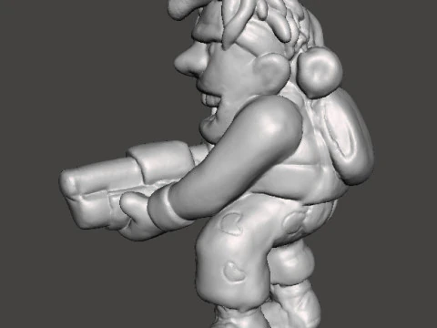 MODELLO IN MINIATURA MARCO ROSSI METAL SLUG PER GDR SCIFI GAMES Modello di stampa 3D