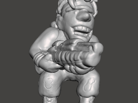 METAL SLUG MARCO ROSSI MINIATURE MODEL FOR SCIFI GAMES RPG 3D प्रिंट मॉडल