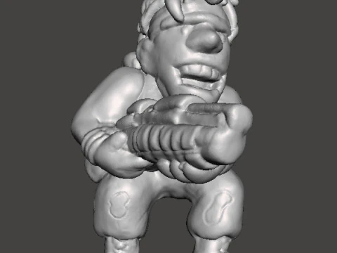 MODELLO IN MINIATURA MARCO ROSSI METAL SLUG PER GDR SCIFI GAMES Modello di stampa 3D