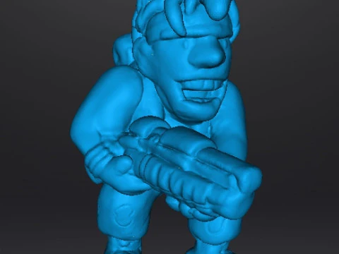 MODELLO IN MINIATURA MARCO ROSSI METAL SLUG PER GDR SCIFI GAMES Modello di stampa 3D