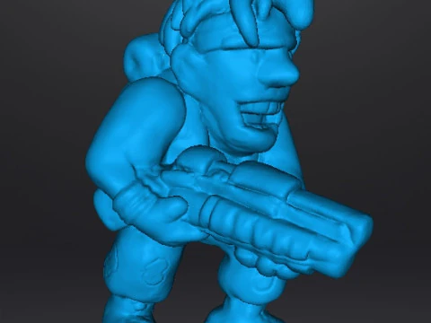 MODELLO IN MINIATURA MARCO ROSSI METAL SLUG PER GDR SCIFI GAMES Modello di stampa 3D