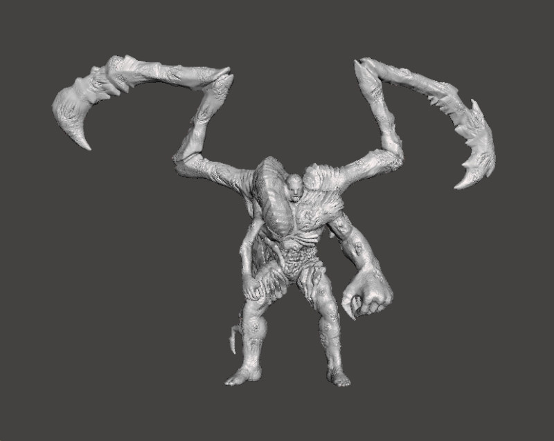 RE PARASITE SUPERTYRANT MINIATURE MODEL FOR HORROR OR FANTASY GAMES RPG DND 3D प्रिंट मॉडल .c4d .max .obj .3ds .fbx .stl .blend