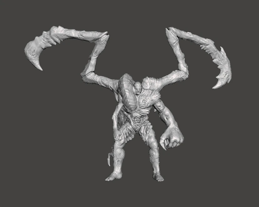 RE PARASITE SUPERTYRANT MINIATURE MODEL FOR HORROR OR FANTASY GAMES RPG DND 3D Print Model .c4d .max .obj .3ds .fbx .stl .blend 