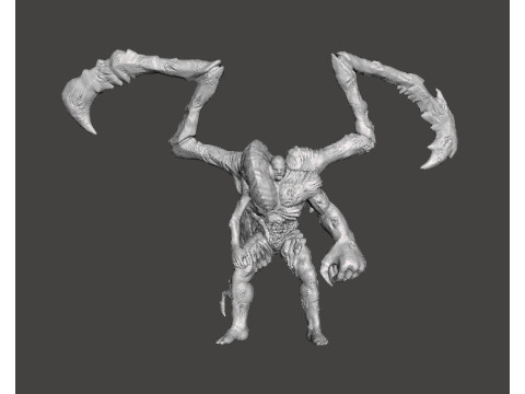 RE PARASITE SUPERTYRANT MINIATURE MODEL FOR HORROR OR FANTASY GAMES RPG DND Modèles 3D en vedette