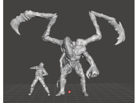 RE PARASITE SUPERTYRANT MINIATURE MODEL FOR HORROR OR FANTASY GAMES RPG DND 3D प्रिंट मॉडल