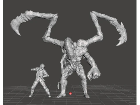 RE PARASITE SUPERTYRANT MINIATURE MODEL FOR HORROR OR FANTASY GAMES RPG DND 3D Print Model