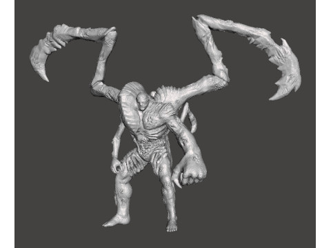 RE PARASITE SUPERTYRANT MINIATURE MODEL FOR HORROR OR FANTASY GAMES RPG DND 3D प्रिंट मॉडल