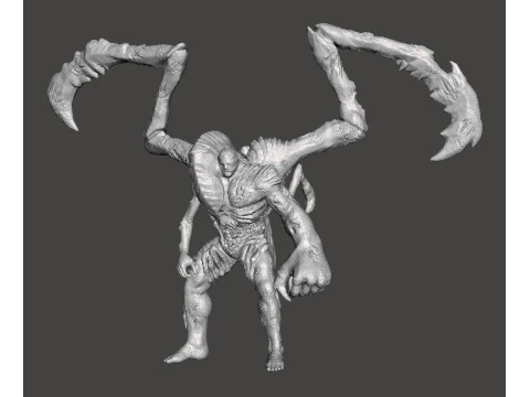 RE PARASITE SUPERTYRANT MINIATURE MODEL FOR HORROR OR FANTASY GAMES RPG DND 3D Print Model