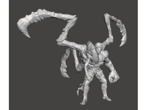 RE PARASITE SUPERTYRANT MINIATURE MODEL FOR HORROR OR FANTASY GAMES RPG DND 3D Print Model
