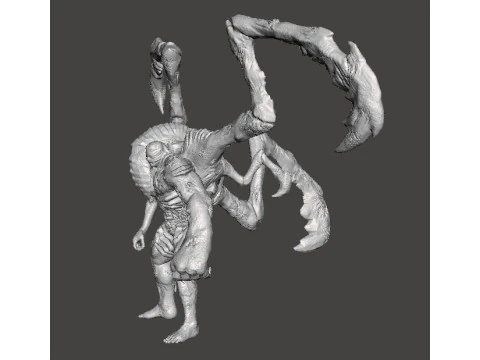 RE PARASITE SUPERTYRANT MINIATURE MODEL FOR HORROR OR FANTASY GAMES RPG DND 3D Print Model