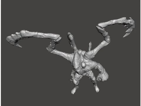 RE PARASITE SUPERTYRANT MINIATURE MODEL FOR HORROR OR FANTASY GAMES RPG DND 3D Print Model
