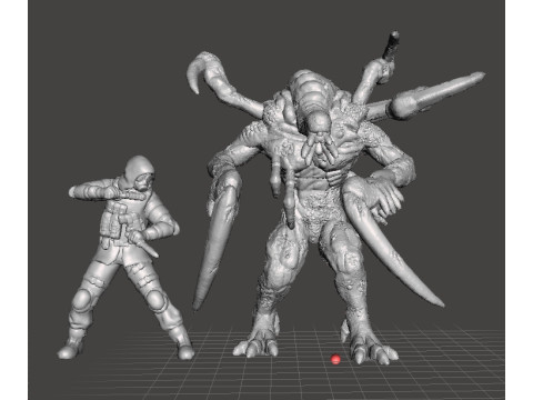RE JABBERWOCK MINIATURE MODEL FOR HORROR OR FANTASY GAMES RPG DND Modèles 3D en vedette