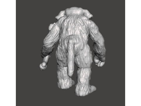 BERSERK TROLL WITH BONE AXE MINIATURE MODEL FIGURE FOR FANTASY GAMES RPG DND Modello di stampa 3D