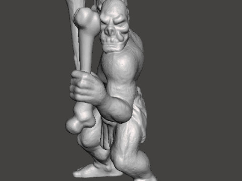 ETTIN MINIATURE MODEL FIGURE FOR FANTASY GAMES RPG DND 3D Print Model