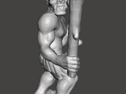 ETTIN MINIATURE MODEL FIGURE FOR FANTASY GAMES RPG DND 3D Print Model