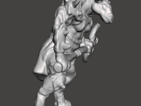 MINOTAUR WITH GREATAXE MINIATURE MODEL FIGURE FOR FANTASY GAMES RPG DND 3D प्रिंट मॉडल