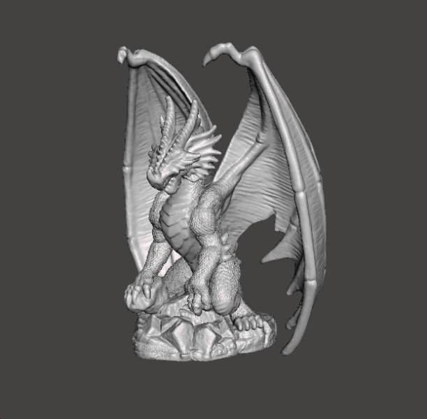 ADULT ELDER DRAGON MINIATURE MODEL FIGURE FOR FANTASY GAMES RPG DND 3D printmodel .c4d .max .obj .3ds .fbx .stl .blend 