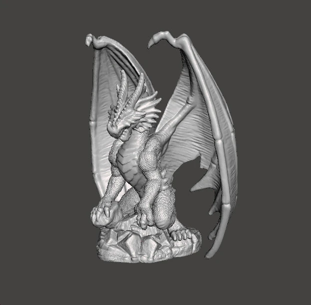 ADULT ELDER DRAGON MINIATURE MODEL FIGURE FOR FANTASY GAMES RPG DND 3D Print Model .c4d .max .obj .3ds .fbx .stl .blend 