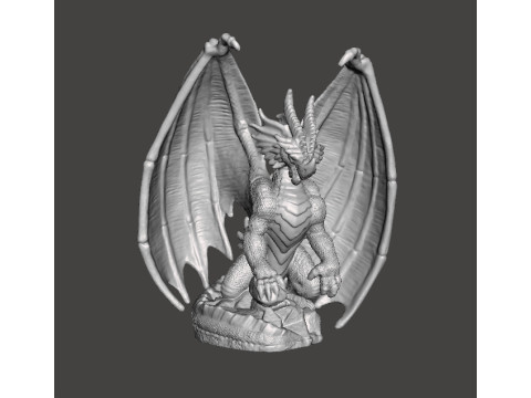 ADULT ELDER DRAGON MINIATURE MODEL FIGURE FOR FANTASY GAMES RPG DND 3D printmodel