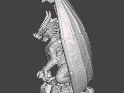ADULT ELDER DRAGON MINIATURE MODEL FIGURE FOR FANTASY GAMES RPG DND 3D printmodel