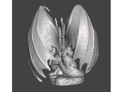 ADULT ELDER DRAGON MINIATURE MODEL FIGURE FOR FANTASY GAMES RPG DND 3D printmodel