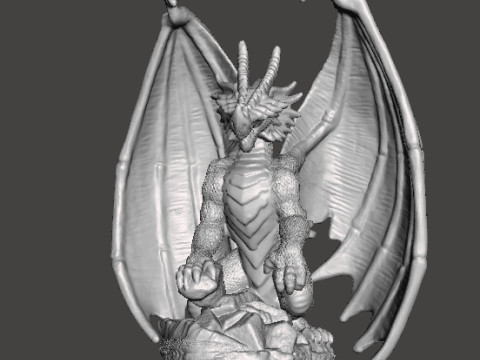 ADULT ELDER DRAGON MINIATURE MODEL FIGURE FOR FANTASY GAMES RPG DND 3D printmodel