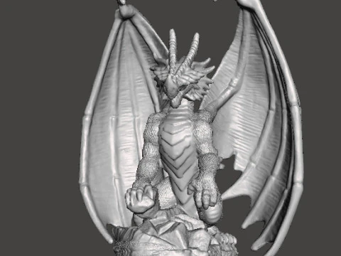 ADULT ELDER DRAGON MINIATURE MODEL FIGURE FOR FANTASY GAMES RPG DND 3D Print Model