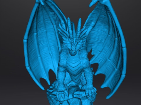 ADULT ELDER DRAGON MINIATURE MODEL FIGURE FOR FANTASY GAMES RPG DND 3D printmodel