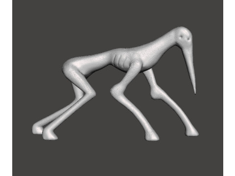 TREVOR HENDERSON NEEDLE HORSE MODEL FIGURE FOR HORROR FANTASY GAMES RPG DND 3D Print Model