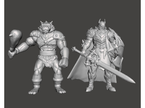JACKALMAN MINIATURE MODEL FIGURE FOR FANTASY GAMES RPG DND Modelo de impresión 3D