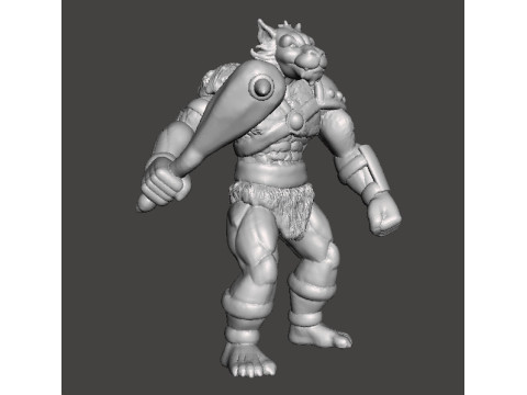 JACKALMAN MINIATURE MODEL FIGURE FOR FANTASY GAMES RPG DND Modelo de impresión 3D